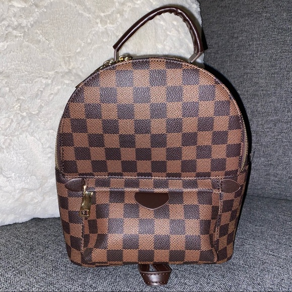 Handbags - Mini Checkered Backpack
